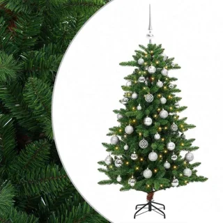 vidaXL kunstkerstboom met kerstballen 150 cm