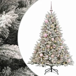 vidaXL kunstkerstboom met kerstballen 150 cm