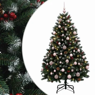 vidaXL kunstkerstboom met kerstballen 150 cm