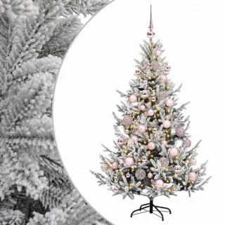 vidaXL Kunstkerstboom met kerstballen 150 cm