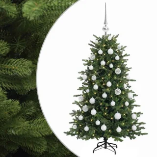 vidaXL Kunstkerstboom met kerstballen 150 cm