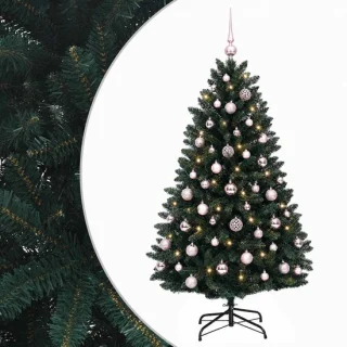 vidaXL kunstkerstboom met kerstballen 150 cm