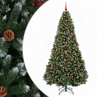 vidaXL kunstkerstboom met kerstballen 180 cm
