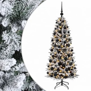 vidaXL kunstkerstboom met kerstballen 240 cm