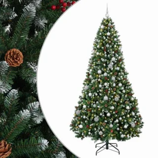 vidaXL kunstkerstboom met kerstballen, 240 cm