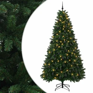 vidaXL kunstkerstboom met kerstballen 270 cm