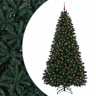 vidaXL kunstkerstboom met kerstballen 270 cm