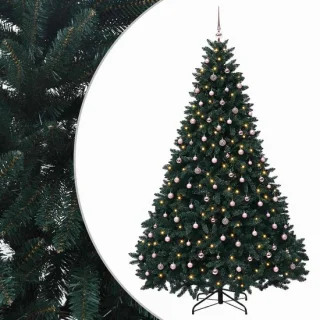 vidaXL kunstkerstboom met kerstballen 300 cm