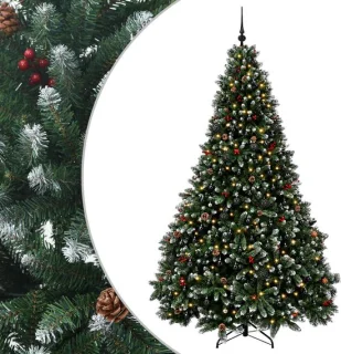 vidaXL kunstkerstboom met kerstballen - 300 cm