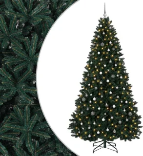 vidaXL kunstkerstboom met kerstballen 300 cm
