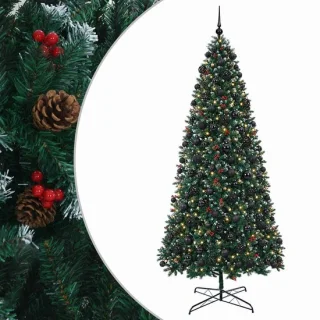 vidaXL kunstkerstboom met kerstballen 400 cm