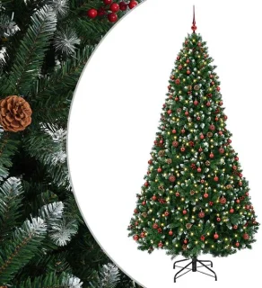 vidaXL kunstkerstboom met kerstballen