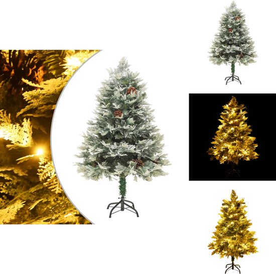vidaXL Kunstkerstboom met LED 120 cm groen