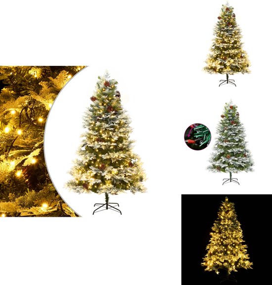 vidaXL Kunstkerstboom met LED 195 cm groen