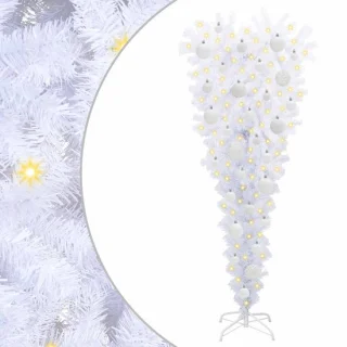 vidaXL kunstkerstboom met ledverlichting 120 cm