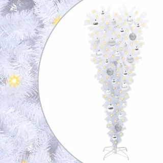 vidaXL kunstkerstboom met ledverlichting 120 cm