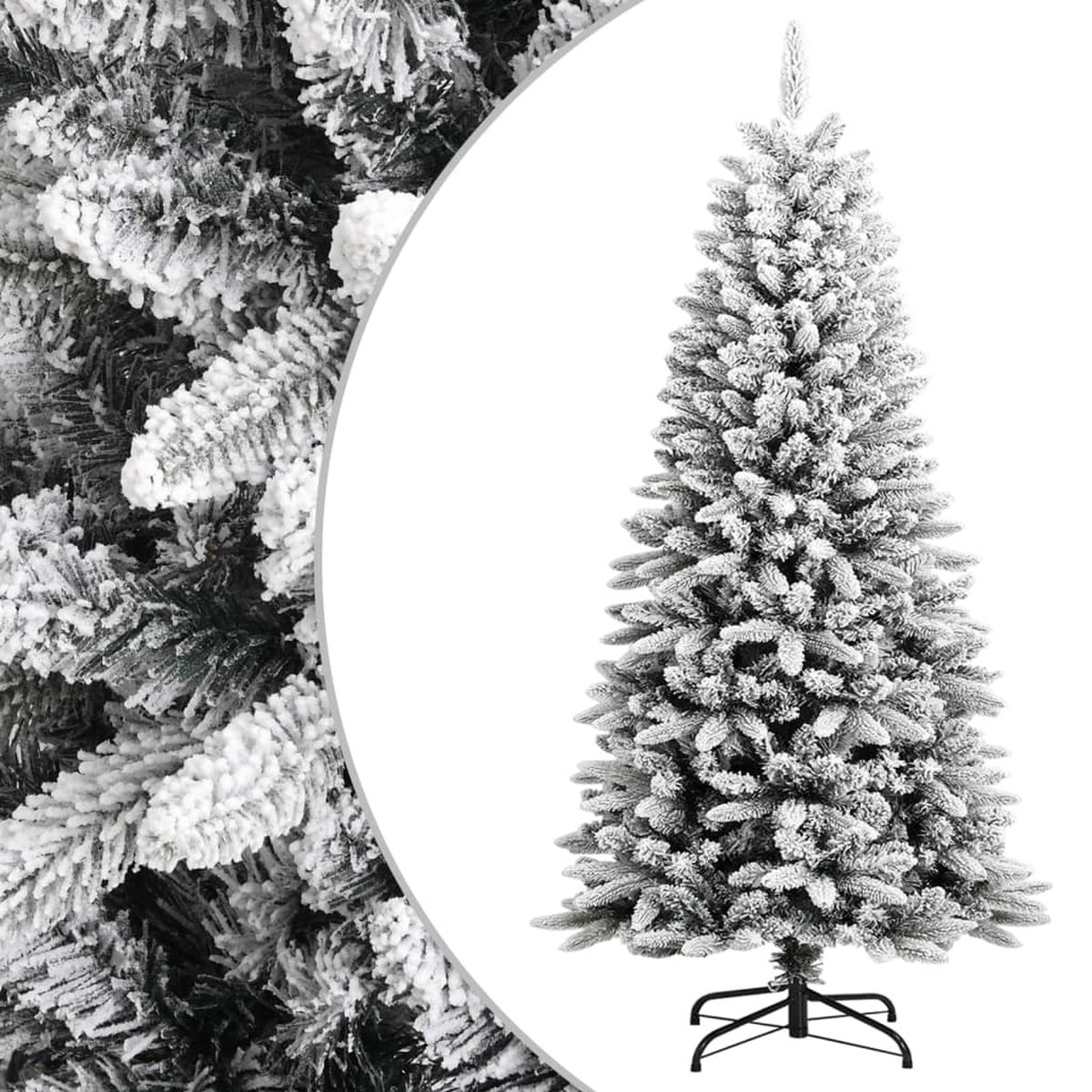 vidaXL Kunstkerstboom met sneeuw 120 cm PVC & PE