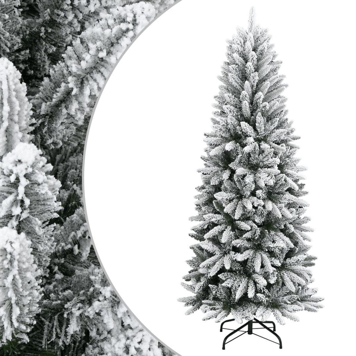 vidaXL Kunstkerstboom met sneeuw 120 cm PVC & PE