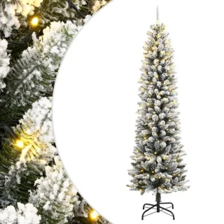 vidaXL kunstkerstboom met sneeuw 150 cm