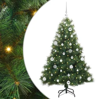 vidaXL kunstkerstboom met standaard, 150 cm