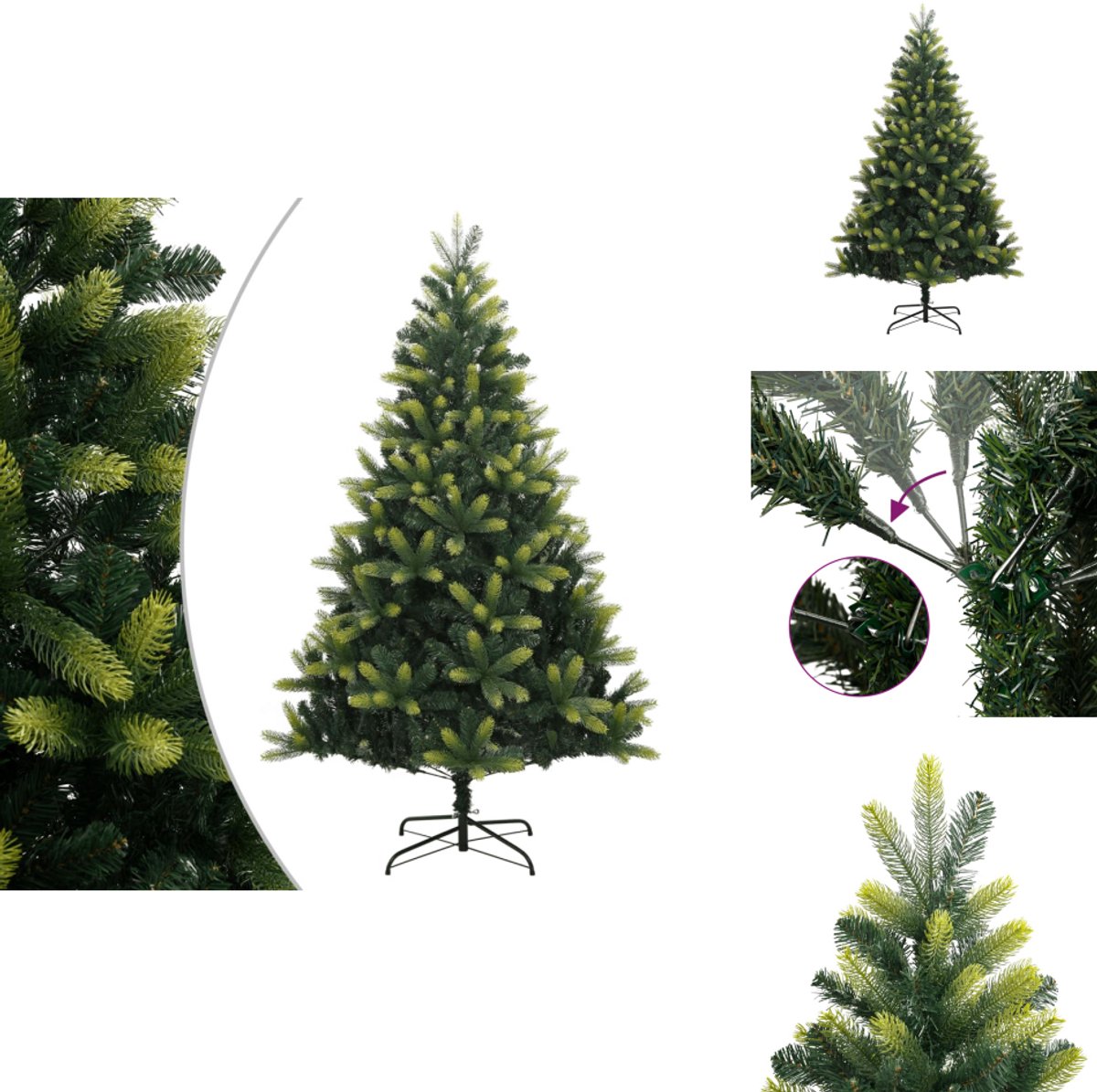 vidaXL Kunstkerstboom met standaard 150 cm