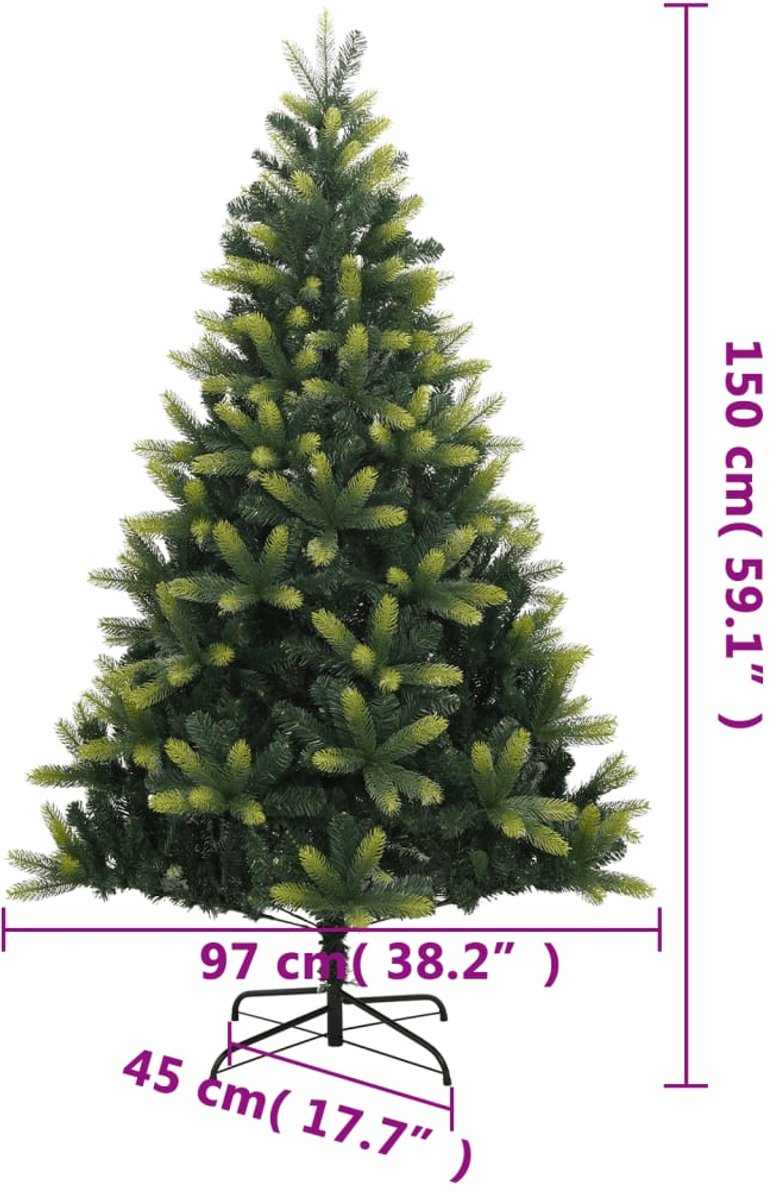 vidaXL Kunstkerstboom met standaard 150 cm