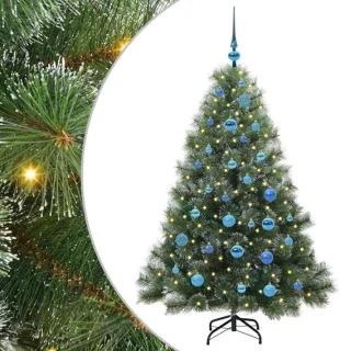 vidaXL kunstkerstboom met standaard 150 cm PE en PVC