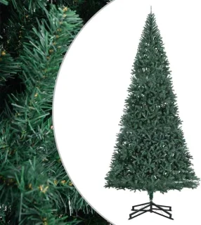 vidaXL kunstkerstboom met standaard 500 cm PVC groen