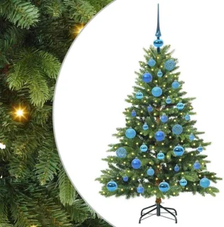 vidaXL kunstkerstboom met standaard groen 120 cm PE en PVC