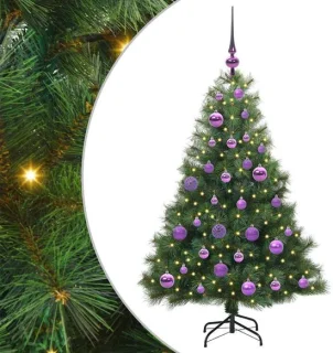 vidaXL kunstkerstboom met standaard, groen, 120 cm