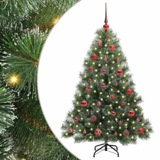 vidaXL Kunstkerstboom met standaard groen 150 cm PE en PVC