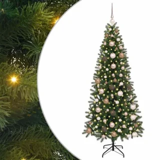 vidaXL kunstkerstboom met standaard groen 180 cm PE en PVC