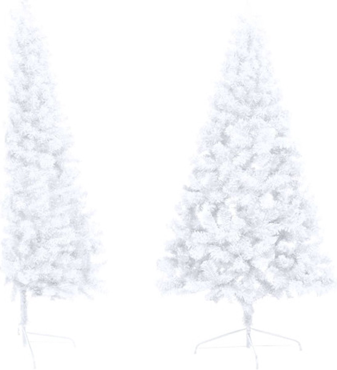 vidaXL Kunstkerstboom met verlichting en kerstballen 150 cm wit