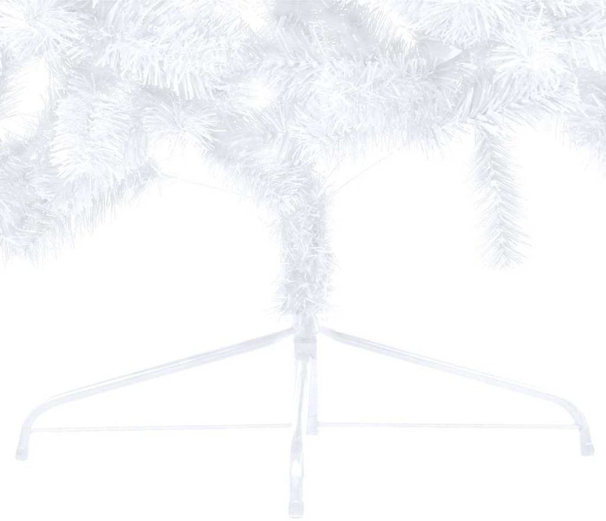 vidaXL Kunstkerstboom met verlichting en kerstballen 150 cm wit