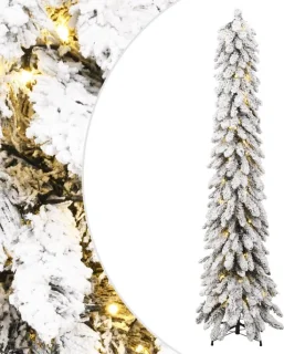 vidaXL kunstkerstboom met verlichting en sneeuw 180 cm