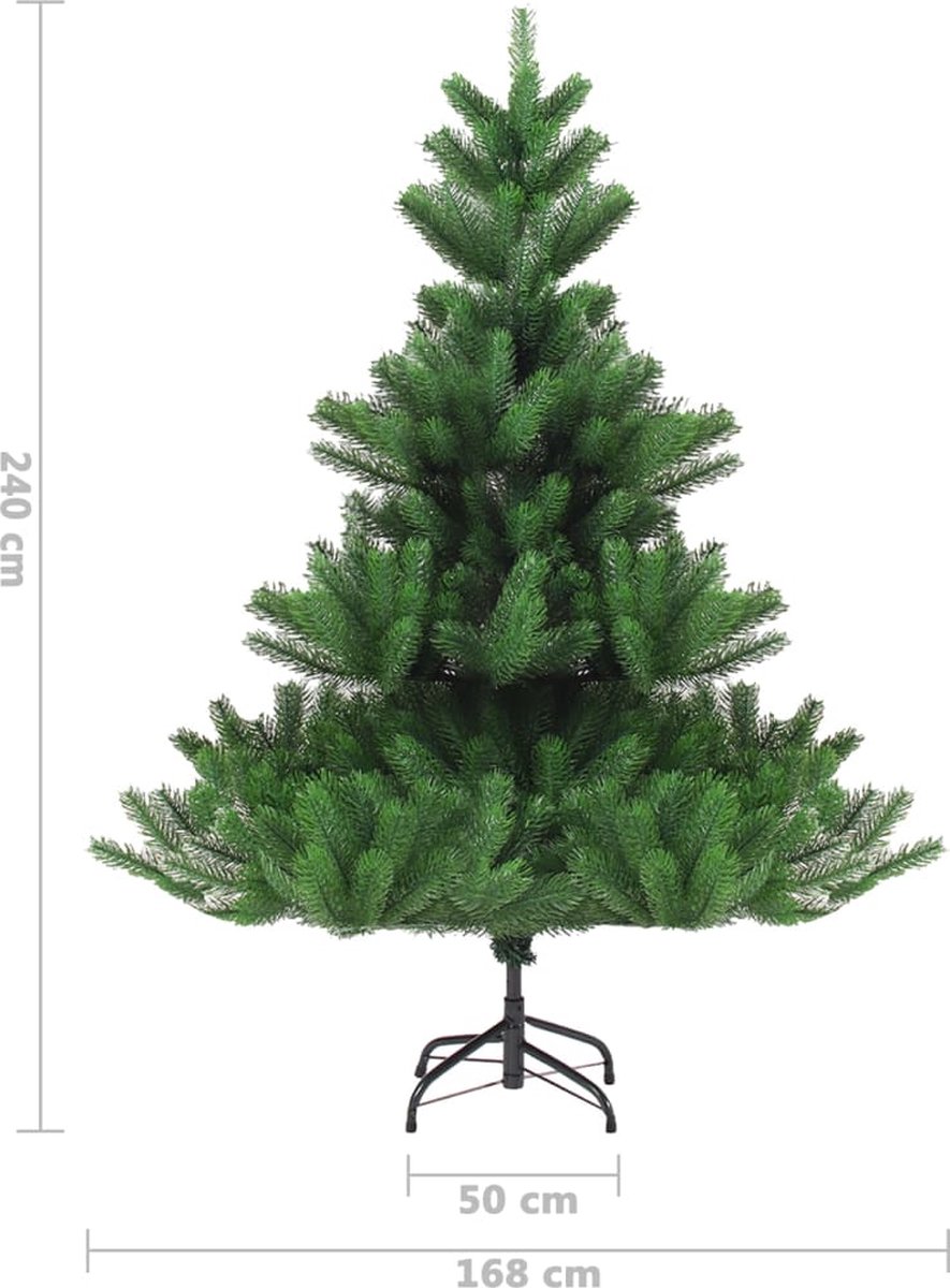 vidaXL Kunstkerstboom Nordmann 240 cm groen