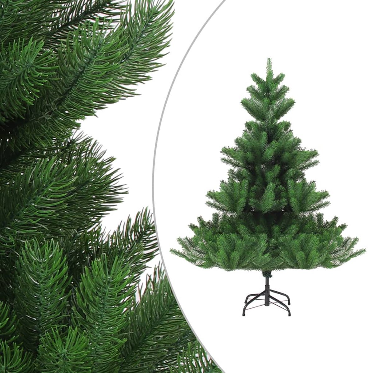 vidaXL Kunstkerstboom Nordmann 240 cm groen met LED's