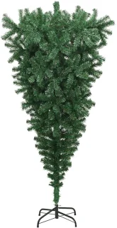 vidaXL Kunstkerstboom omgekeerd 180 cm groen