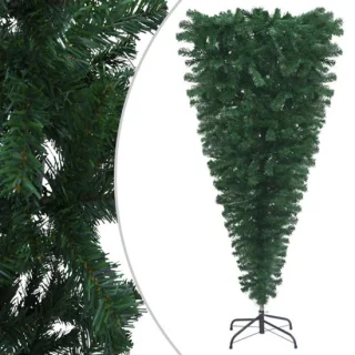vidaXL Kunstkerstboom omgekeerd 180 cm groen