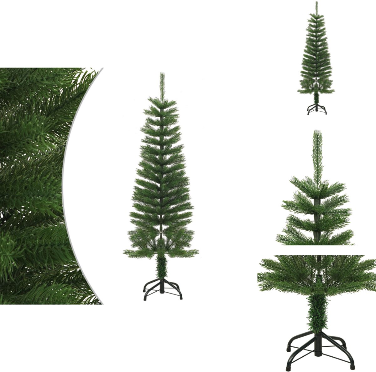 vidaXL Kunstkerstboom PE Smal 120 cm met Standaard