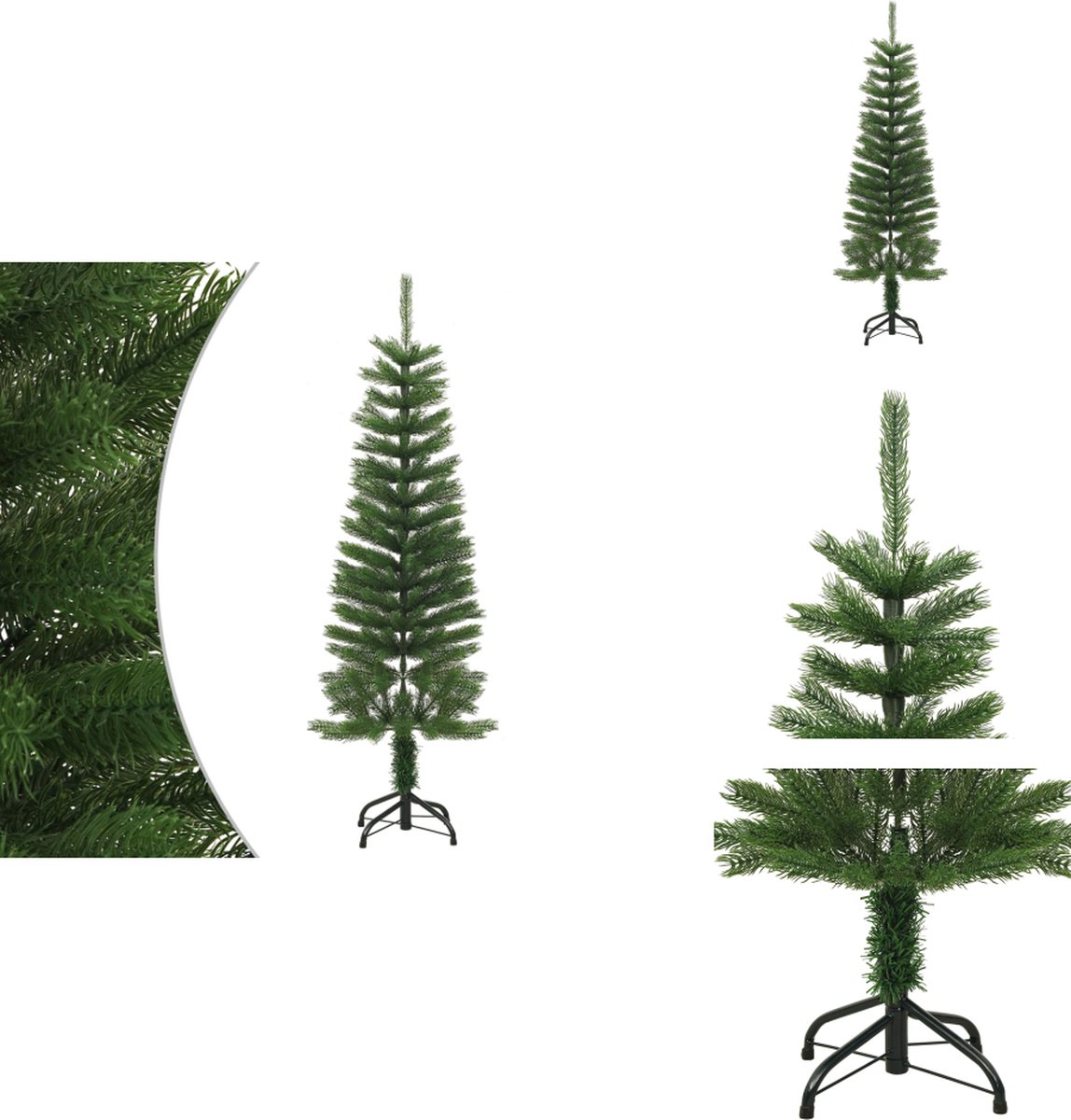 vidaXL Kunstkerstboom PE Smal 120 cm met Standaard