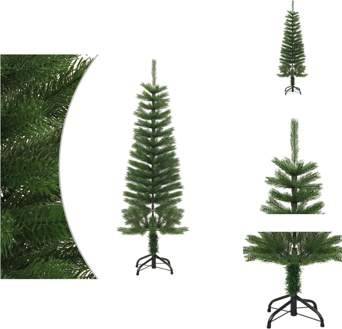 vidaXL Kunstkerstboom PE Smal 120 cm met Standaard