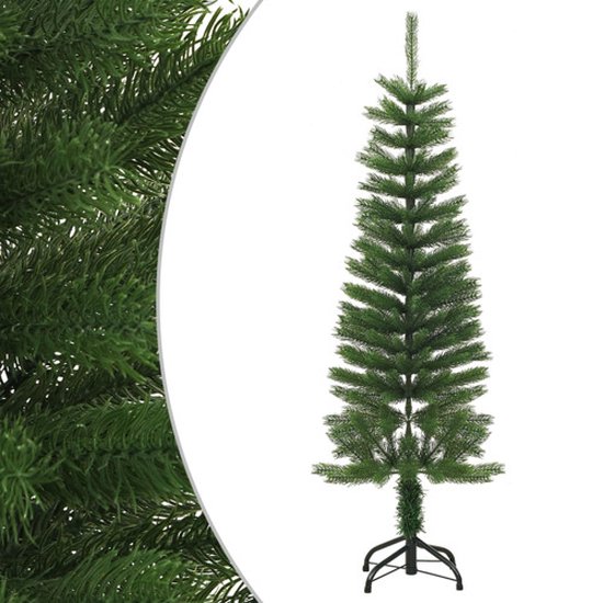 vidaXL Kunstkerstboom PE Smal 120 cm met Standaard