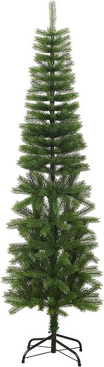 vidaXL Kunstkerstboom PE Smal 180 cm Met Standaard
