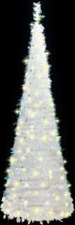 vidaXL Kunstkerstboom Pop-up 120 cm Wit
