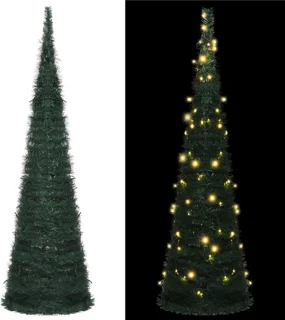 vidaXL Kunstkerstboom Pop-up 150 cm Groen