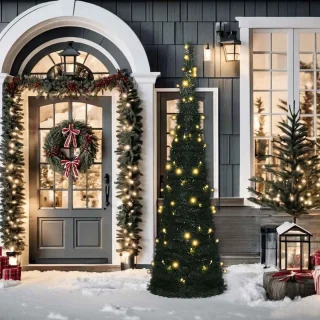 vidaXL Kunstkerstboom Pop-up 150 cm Groen