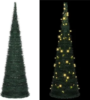 vidaXL Kunstkerstboom Pop-up 150 cm Groen