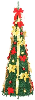 vidaXL Kunstkerstboom Pop-up 180 cm groen