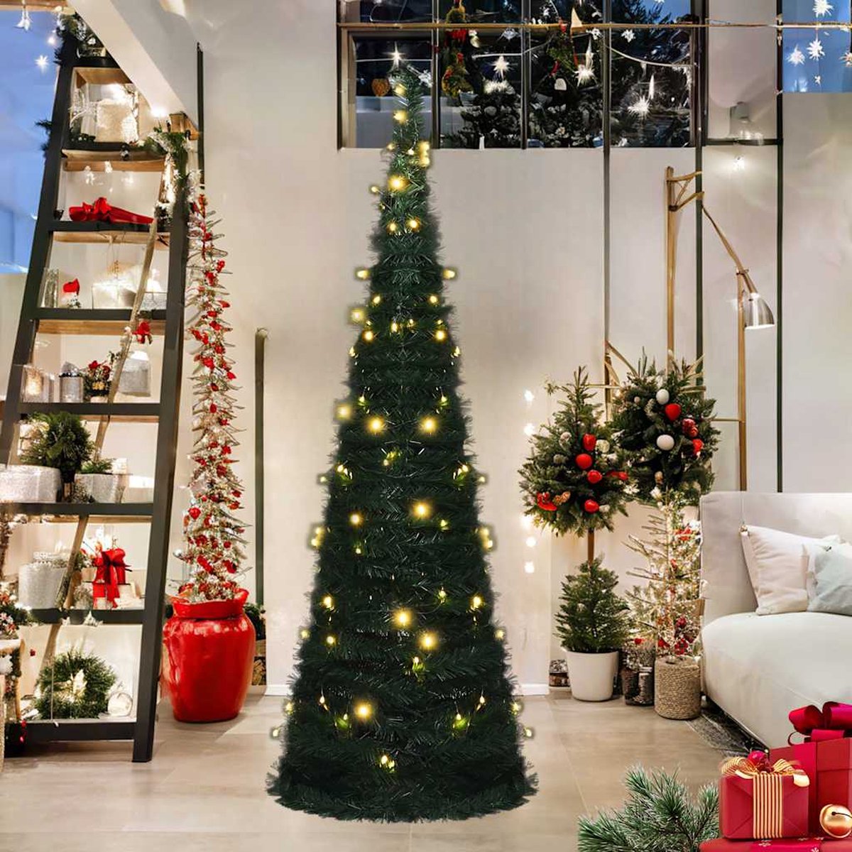 vidaXL Kunstkerstboom Pop-up 180 cm Groen